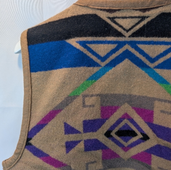 Silverado Made In New Mexico Navajo Wool Printed Size S In GUC Vintage - Picture 9 of 11